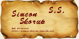 Simeon Skorup vizit kartica